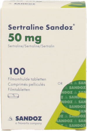 Sertraline Sandoz Comp 100 X 50mg 5