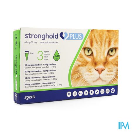 Stronghold Plus 60mg/10mg Sol Spot On Kat 3