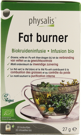 Physalis Fat Burner Infusie Bio Zakje 20x1,5g 2