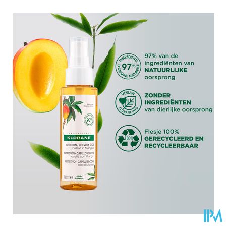 Klorane Capil. Olie Mango 100ml 7