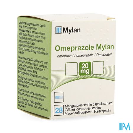 Omeprazol Viatris 20mg Caps 28