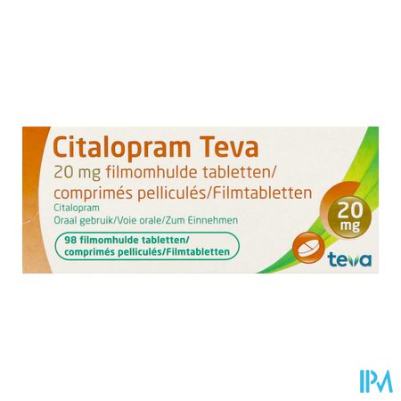 Citalopram Teva Comp Pell. 98 X 20mg 3
