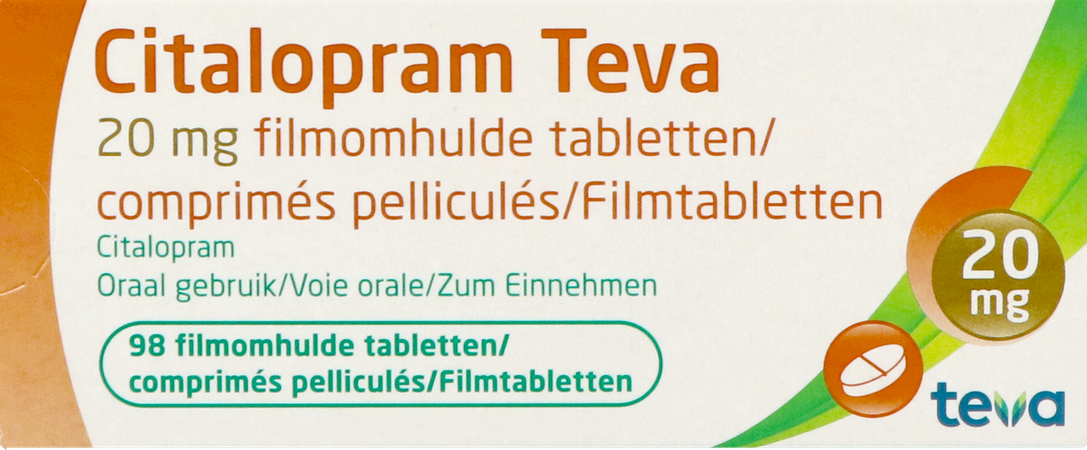 Citalopram Teva Comp Pell. 98 X 20mg 2