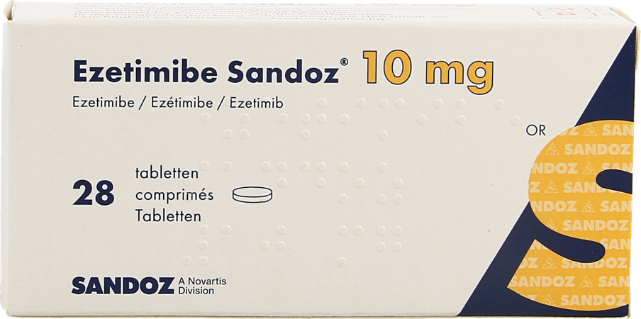 Ezetimibe Sandoz 10mg Comp 28 X 10mg 3