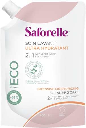 Saforelle ULTRA HYDRATERENDE WASVERZORGING ECO Navul.400ml 2