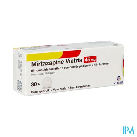 Mirtazapine Viatris 45mg Tabl 30