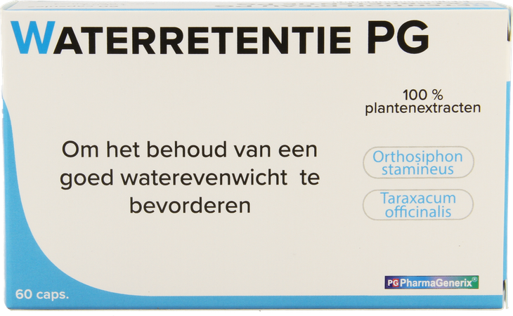 Waterretentie Pg Pharmagenerix Caps 60 1