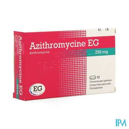 Azithromycine 250 Mg EG Comp Pell 12X250 Mg