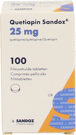 Quetiapin Sandoz 25mg Filmomh Tabl 100 X 25mg 4