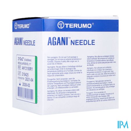 Terumo Aiguille Agani 21g 2 Rb Vert 100