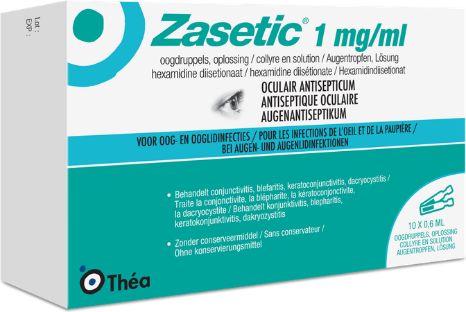 Zasetic 1mg/ml Sol Ud Gutt Oculaires 10x0,6ml