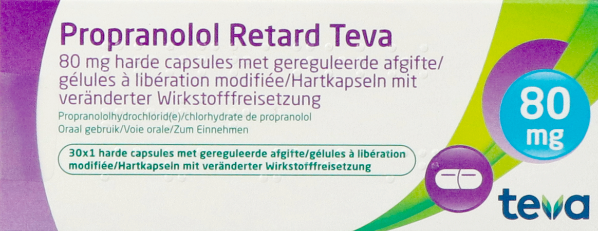 Propranolol Retard Teva 80mg Gereg.afg Caps 30 1