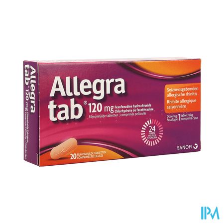 Allegra Tab 120mg Comp Pell 20 X 120mg