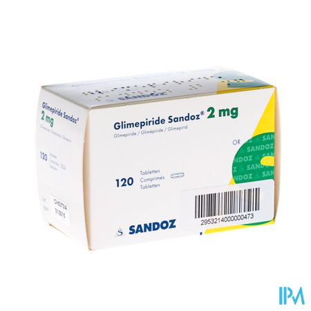 Glimepiride Sandoz 2mg Tabl 120 X 2mg