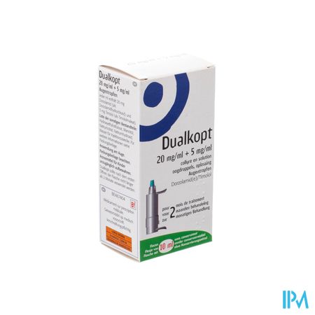 Dualkopt 20mg/ml + 5mg/ml Collyre En Sol 1x10ml