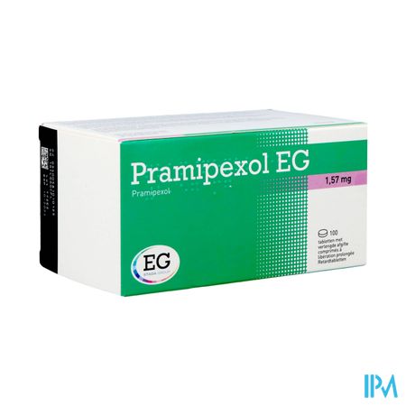 Pramipexol EG 1,57Mg Verlengde Afgifte Tabl 100