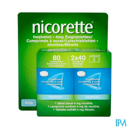 Nicorette Freshmint 4mg Comp A Sucer S/sucre 80 Nf