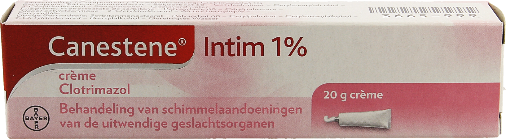 Canestene Intim 1% Creme Tube 20g Verv.3143427 2