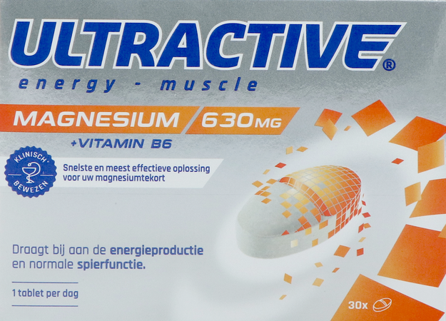 Ultractive Magnesium 630mg Comp 30 3