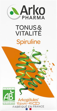 Arkogelules Spiruline Bio Caps 45 4