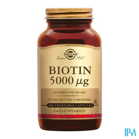 Solgar Biotin 5000mcg V-caps 100