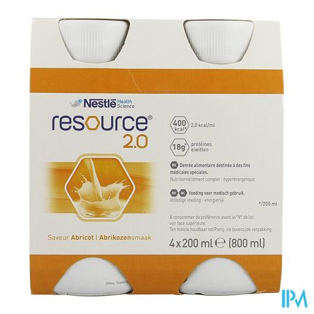 Resource 2.0 Abricot 4x200ml 12100545 2
