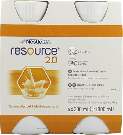 Resource 2.0 Abricot 4x200ml 12100545 2