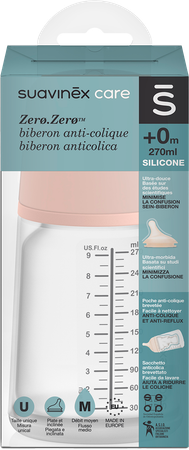 Suavinex Zerozero Biberon A/col. Medium Flow 270ml 6
