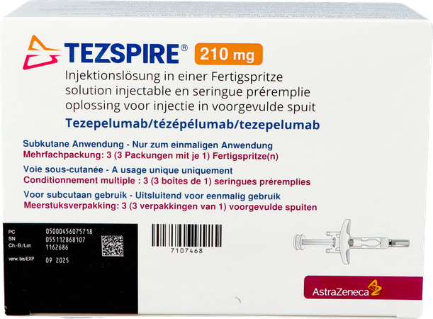 Tezspire 210mg Sol Inj Ser Preremplie Fl 3x1,91ml 1