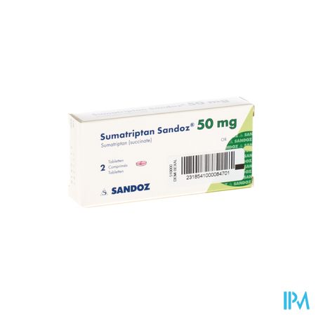 Sumatriptan Sandoz 50mg Comp 2