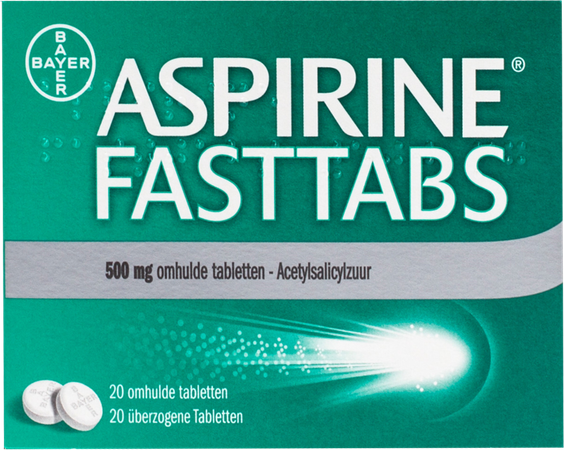 Aspirine Fasttabs 500mg Filmomh Tabl 20 2