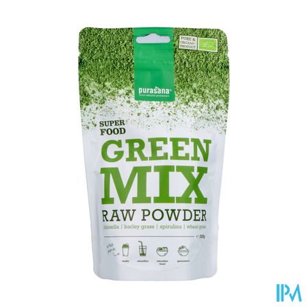 Purasana Vegan Green Mix Pdr 200g Be-bio-02