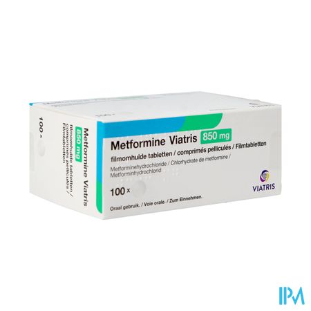 Metformine Viatris 850mg Comp 100