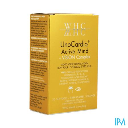 UnoCardio Active Mind + Vision Complex Softgels 30