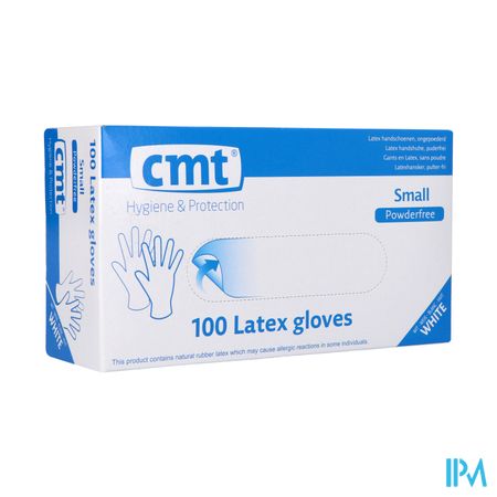 Cmt Handschoenen Latex Wit Pf S 100