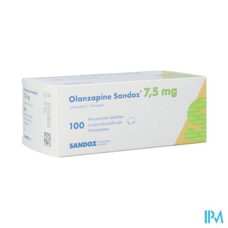 Olanzapine Sandoz 7,5mg Comp Pell 100