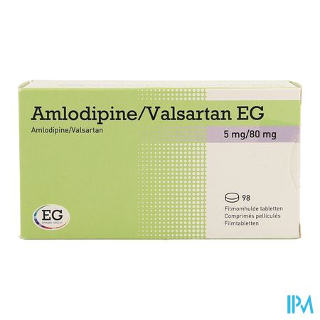 Amlodipine Valsartan EG  5Mg/ 80Mg Filmomh Tabl 98 1