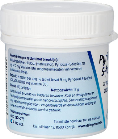 Pyridoxal-5-phos Comp 100x18mg Deba 4