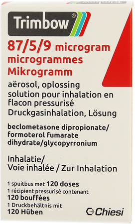 Trimbow 87/5 /9mcg Aerosol Opl Inhal. Fl 1 (120d) 1