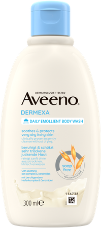 Aveeno Dermexa Gel Nettoyant Emollient 300ml 6