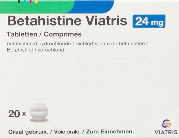 Betahistine Viatris 24mg Comp 20 1