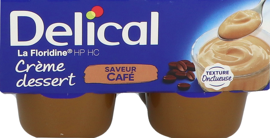 Delical Creme Dessert La Floridine Koffie 4x200g 3
