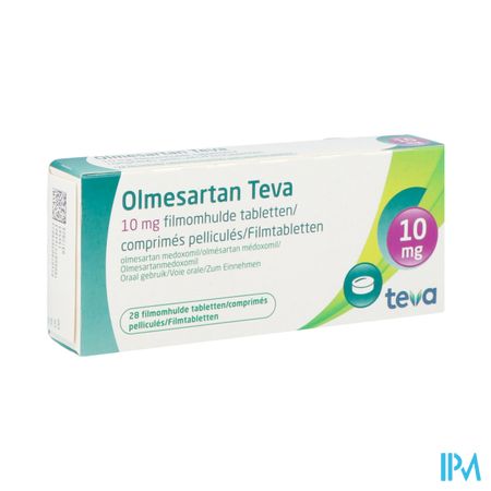 Olmesartan Teva 10mg Filmomh Tabl 28