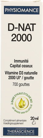D-nat 2000 Fl Gutt 20ml Physiomance Phy341 2