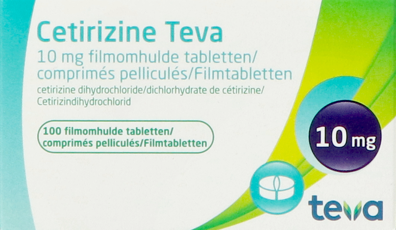 Cetirizine Teva 10mg Filmomh Tabl 100 2