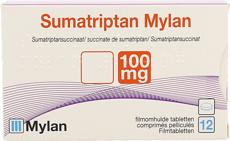 Sumatriptan Viatris 100mg Tabl 12 5