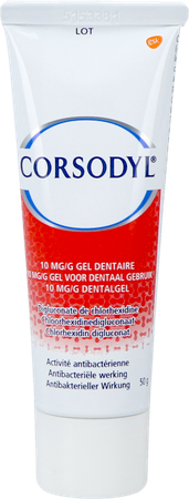 Corsodyl 10mg/g Gel Dentaire Tube 50g 4