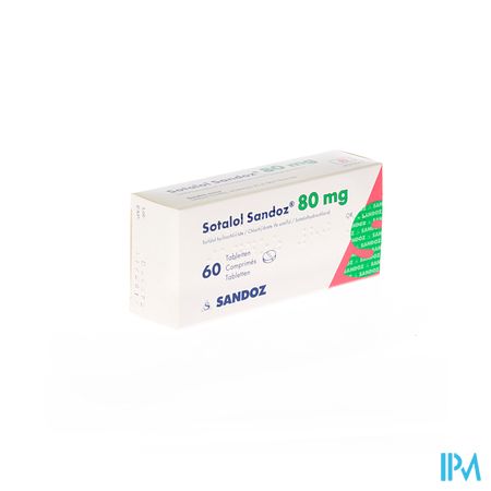 Sotalol Sandoz Comp 60 X 80mg