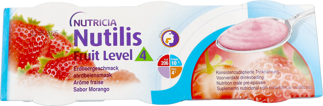 Nutilis Fruit Stage 3 Aardbei 3x150g 4