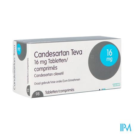 Candesartan Teva Tabl 98 X 16mg